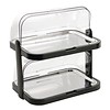 HorecaTraders Vitrine réfrigérée double | Plastique / Acier inoxydable