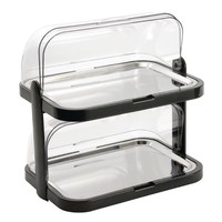 Vitrine réfrigérée double | Plastique / Acier inoxydable