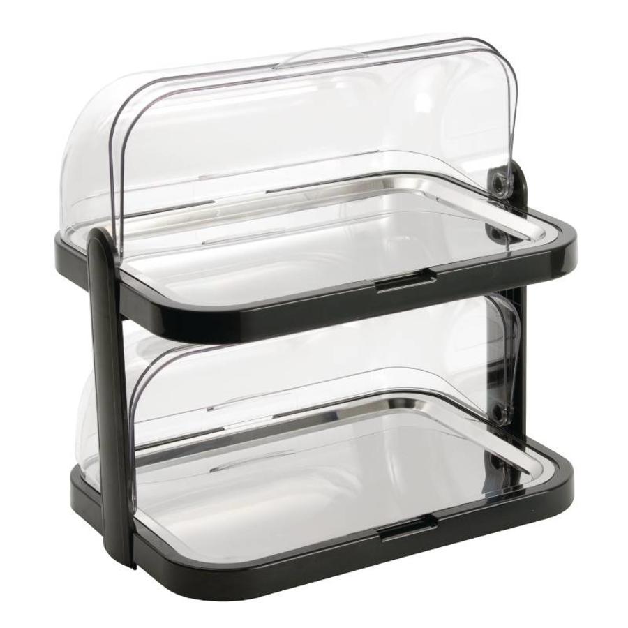 Double Refrigerated Display Case | Plastic / Stainless Steel