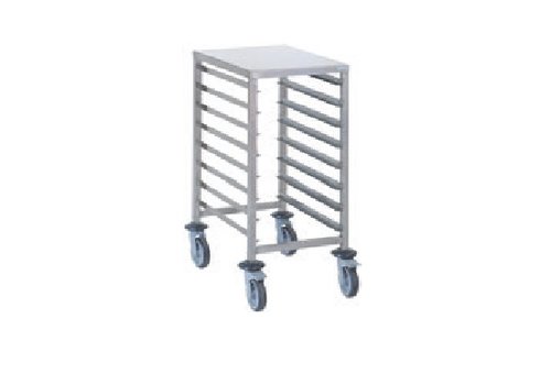  HorecaTraders Chariot à étagères 8 x GN 1/1 | 53 x 32,5 cm 