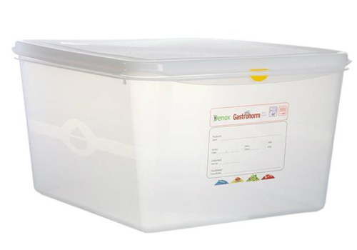  HorecaTraders Gastronorm storage boxes 2/3 GN | 6 pieces 