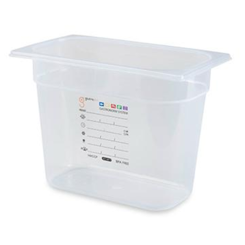  HorecaTraders Gastronorm Storage Boxes GN 1/4 | 12 pieces 
