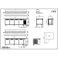 Pizzawerkbank | RVS | 256x80x(h)104 cm