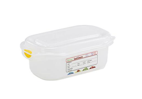  HorecaTraders Gastronorm storage boxes 1/9 GN | 12 pieces 