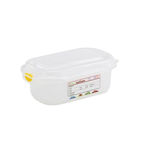  HorecaTraders Gastronorm storage boxes 1/9 GN | 12 pieces 