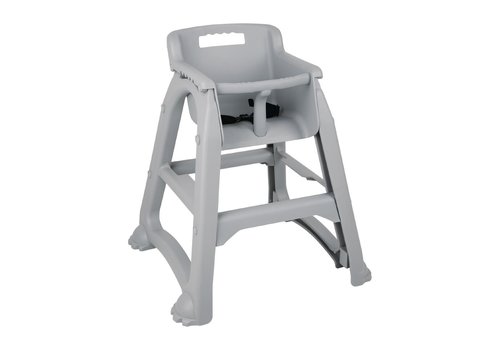  Bolero Chaise haute empilable en plastique gris 