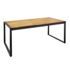 Bolero Table industrielle rectangulaire en acier et bois d'acacia