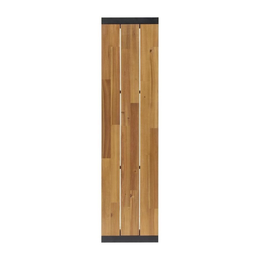 Bancs industriels en acier et bois d'acacia (ensemble de 2) | 160 cm