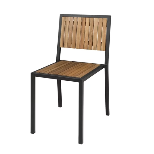  Bolero Steel and Acacia Wood Chairs | 4 Pieces 