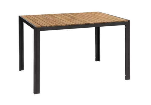  Bolero Rectangular steel and acacia wood Table 120 x 80 cm 