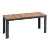 Bolero Bancs en acier et bois d'acacia 100 cm