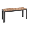 Bolero Steel and Acacia wood Benches 100 cm