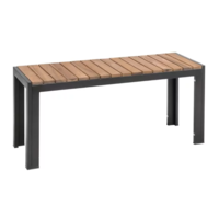 Bancs en acier et bois d'acacia 100 cm