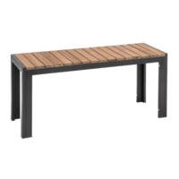 Steel and Acacia wood Benches 100 cm