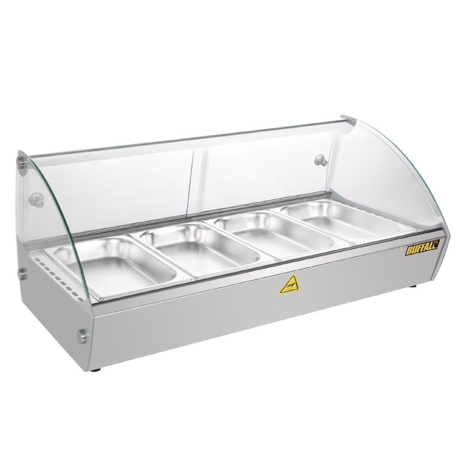 Stainless Steel Warming Display Case 68ltr | 4x GN 1/3