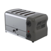 Rowlett Grille-pain en acier inoxydable | 4 emplacements | Gris