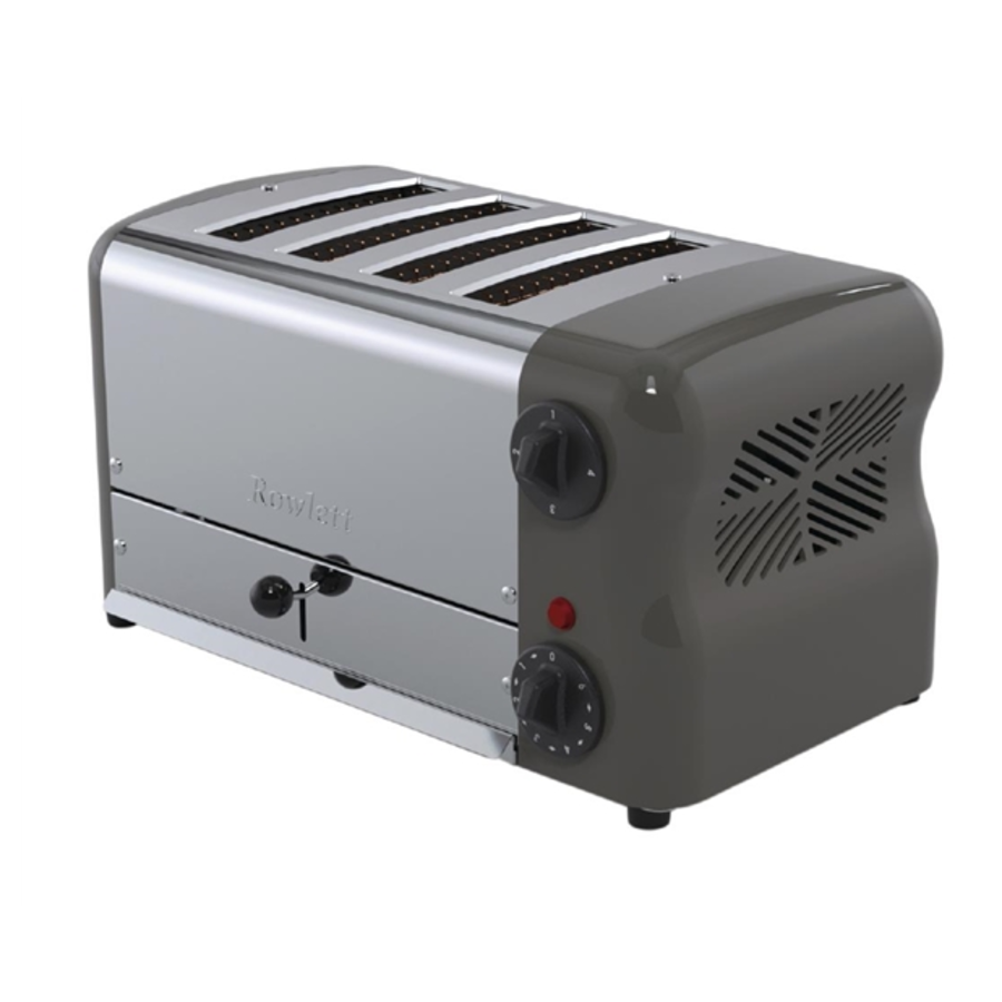 Stainless Steel Toaster | 4 Slots | Gray
