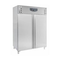 Congélateur de restauration en acier inoxydable | 2 portes | 1410 litres