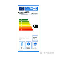 Congélateur de restauration en acier inoxydable | 2 portes | 1410 litres
