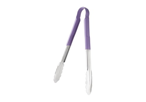  Vogue Serving tongs Purple | Stainless steel 30 cm 