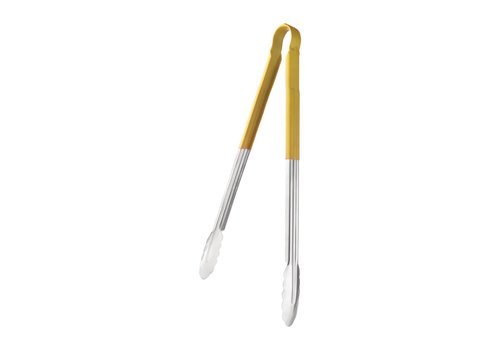  Vogue Pinces de service | Jaune | acier inoxydable | 40,5 cm 