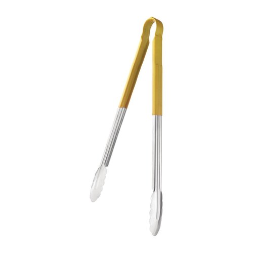  Vogue Serving tongs Yellow Stainless steel 40.5 cm 