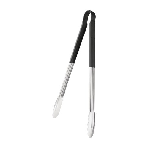  Vogue Serving tongs | Black | Stainless steel | 40.5cm 