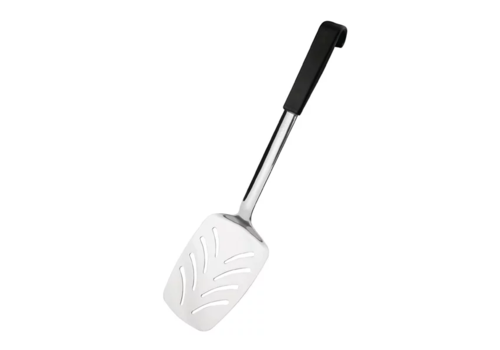  Vogue Spatule de service avec manche noir | acier inoxydable | 34 cm 