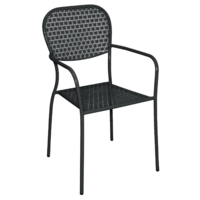 Stalen Projectstoel Zwart | per 4