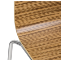 Stuhl ohne Armlehnen Eichenoptik | 4 Stück