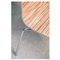 Stuhl ohne Armlehnen Eichenoptik | 4 Stück