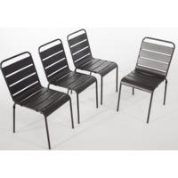 Chair steel gray | 4 pieces