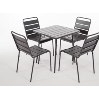 Chair steel gray | 4 pieces