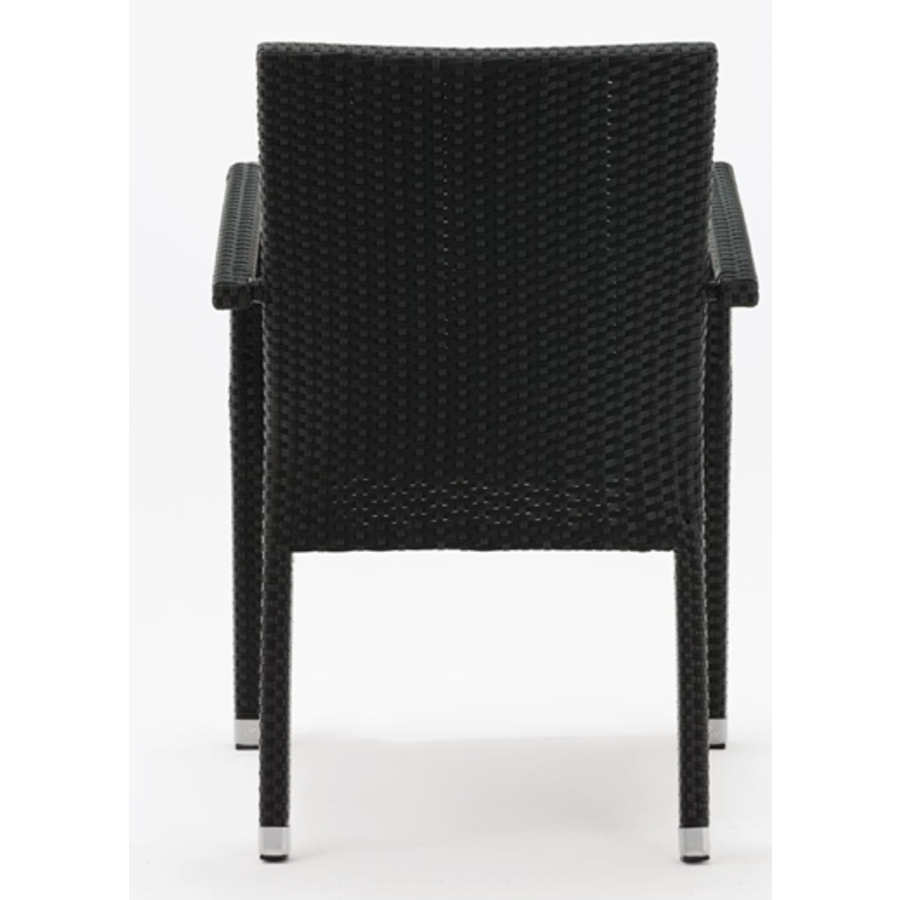 Luxury Rattan Chair Black | set of 4 pieces