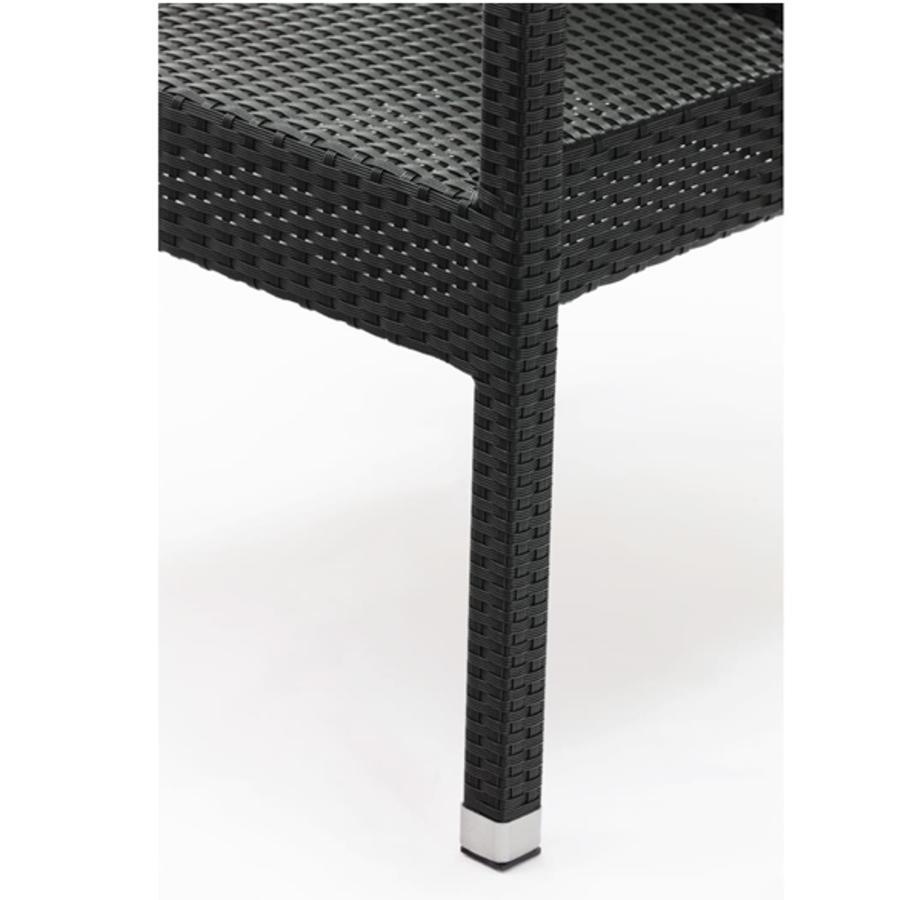 Luxury Rattan Chair Black | set of 4 pieces