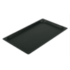 HorecaTraders Plaque de cuisson en aluminium avec revêtement antiadhésif en téflon noir | 3 formats