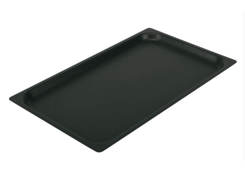  HorecaTraders Plaque de cuisson en aluminium avec revêtement antiadhésif en téflon noir | 3 formats 