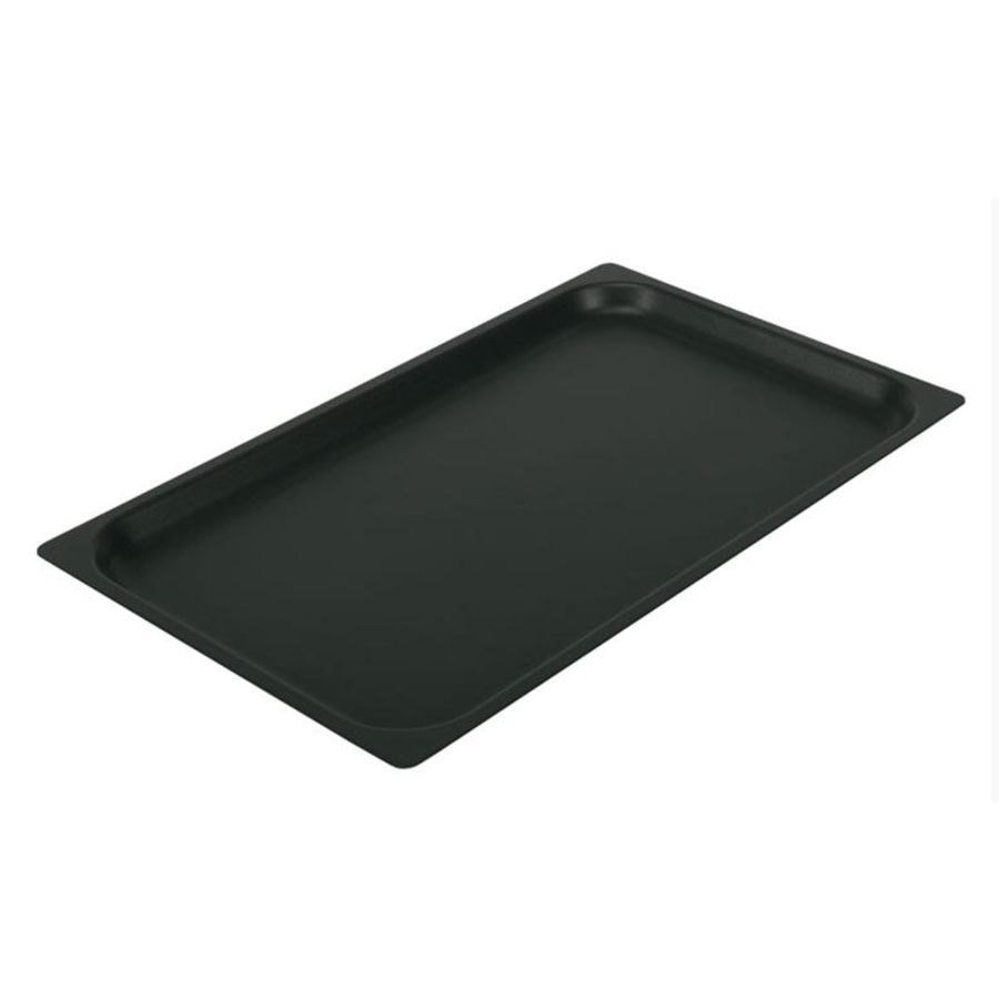 Plaque de cuisson en aluminium avec revêtement antiadhésif en téflon noir | 3 formats