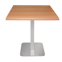vierkante RVS tafelpoot - 68 cm hoog