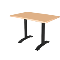 Double iron table legs - 72 cm high - PRO SERIES