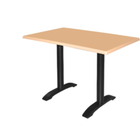 Pieds de table doubles en fer - hauteur 72 cm - SÉRIE PRO