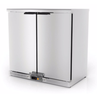 Réfrigérateur de bar en acier inoxydable forcé | 3 formats