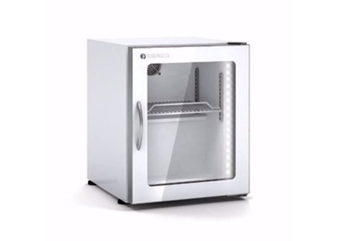  Coreco Weißer Mini-Kühlschrank mit Glastür 