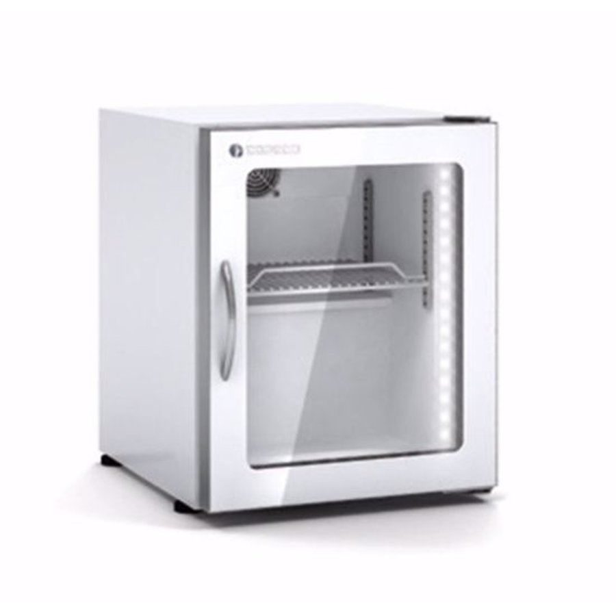 Coreco Mini White Refrigerator With Glass Door Horecatraders