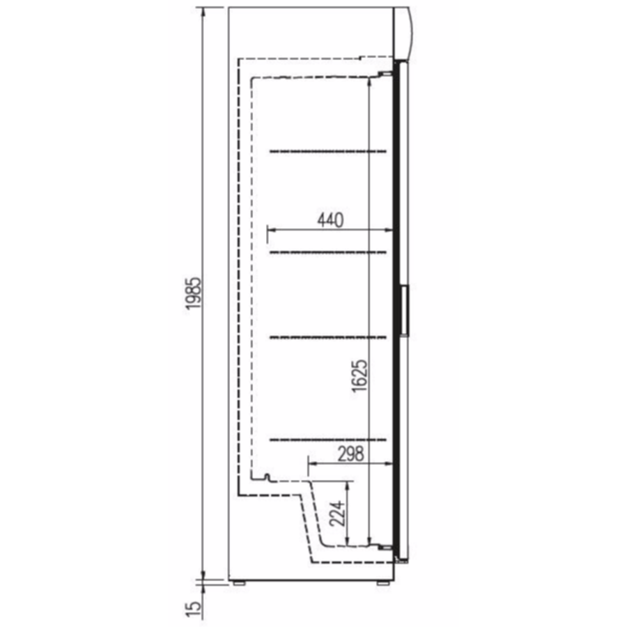 Forced Access Glass Door Refrigerator | 2 Sizes