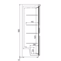 Kühlschrank mit Zwangszugang und Glastür | 2 Formate