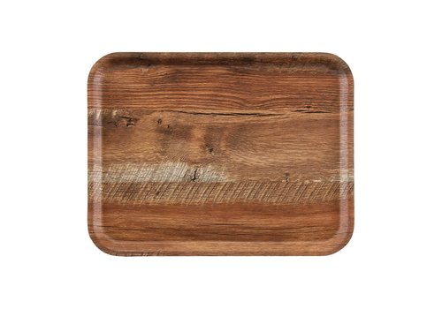  HorecaTraders Tray Laminated | Brown Oak (2 sizes) 