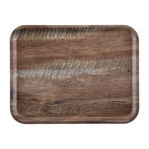  Cambro Laminiertes Tablett, dunkle Eiche | 2 Formate 