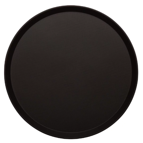  Cambro Plateau rond antidérapant en fibre de verre Treadlite noir | 2 formats 