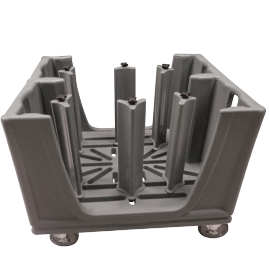 Adjustable service trolley